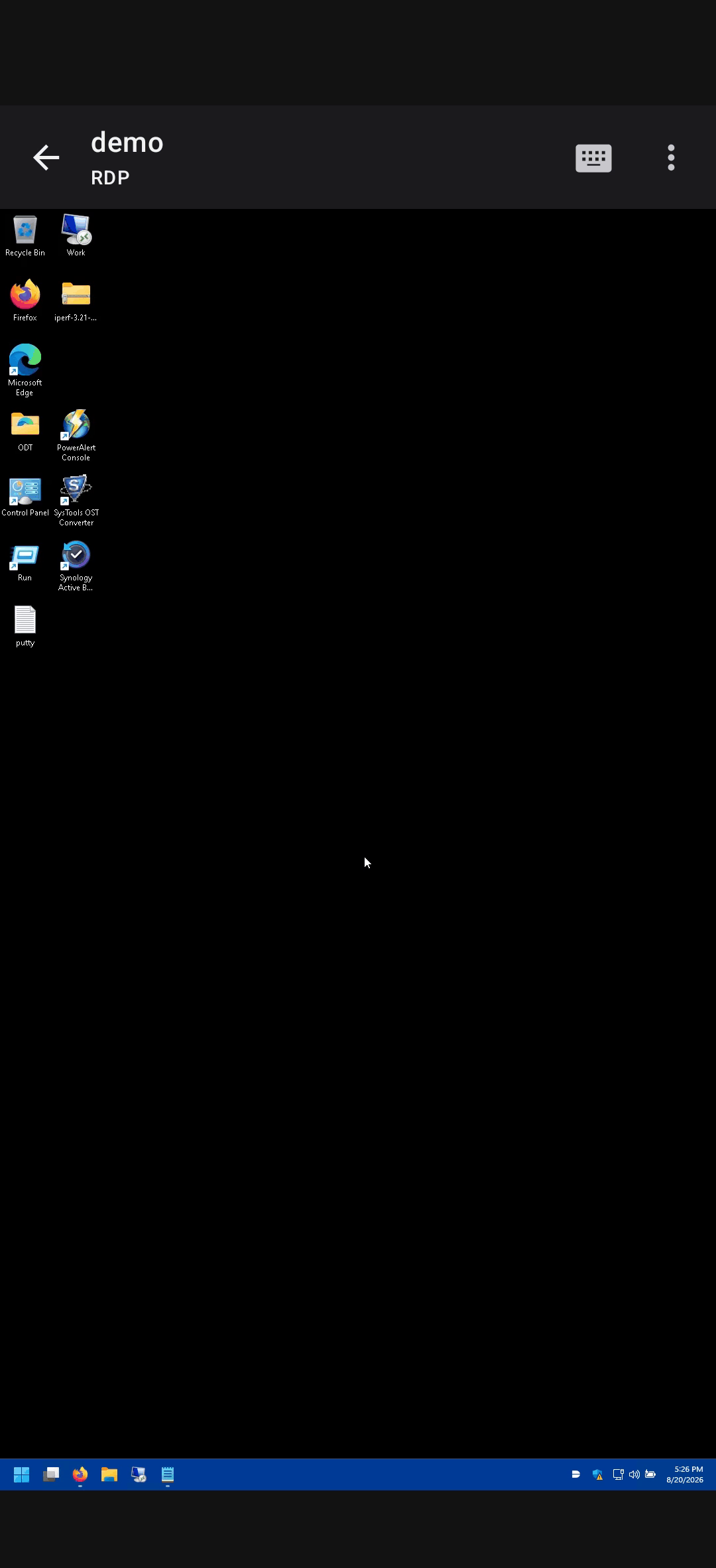 PocketGuac — Remote desktop screen